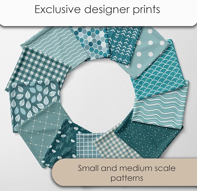 Cotton Satin Patchwork Fabric Panel – 35 Designs, 20×20 cm Squares, Single - Image 3