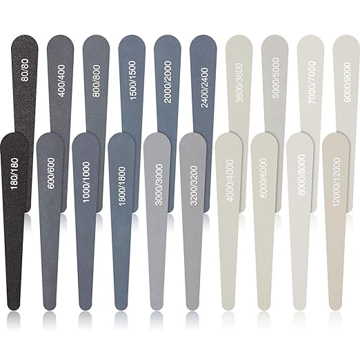 Honoson 20 Pcs Sanding Sticks for Plastic Models 3D Print Polishing Sticks by Honoson