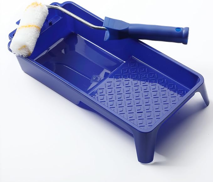 Bates- Paint Tray Set, Paint Roller Kit, 4 Inch Blue Tray & Frame, Small Paint - Image 7