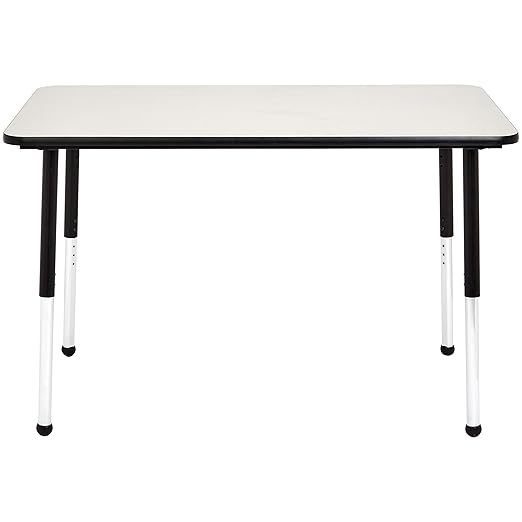 Amazon Basics Adjustable Height Rectangular Classroom Activity Table, Writing - Image 4