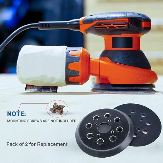 5 Inch Sanding Pad Replacement, Compatible with Ridgid R2600,R2601 Random Orbit Sander,2-Pack