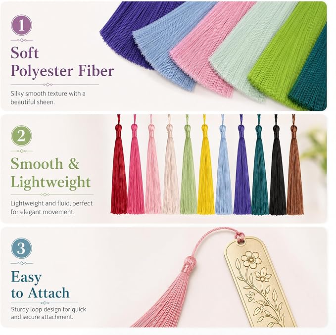 MAQIHAN Bookmark Tassels Bulk - Image 3