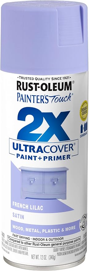 Rust-Oleum Painter's Touch 2X Ultra Cover Spray Paint, Satin French Lilac | by Rust-Oleum