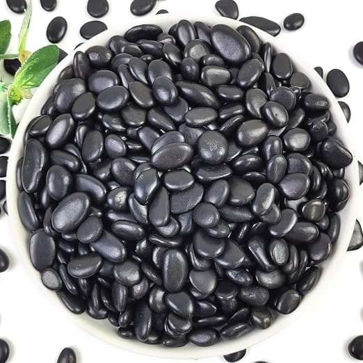 YISZM 10LB Succulent and Cactus Black Pebbles, 3/8 Inch Natural Decorative by YISZM-ForYourNaturalLife