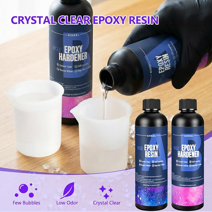 KISREL Epoxy Resin kit -18oz Clear Epoxy Resin - Image 4
