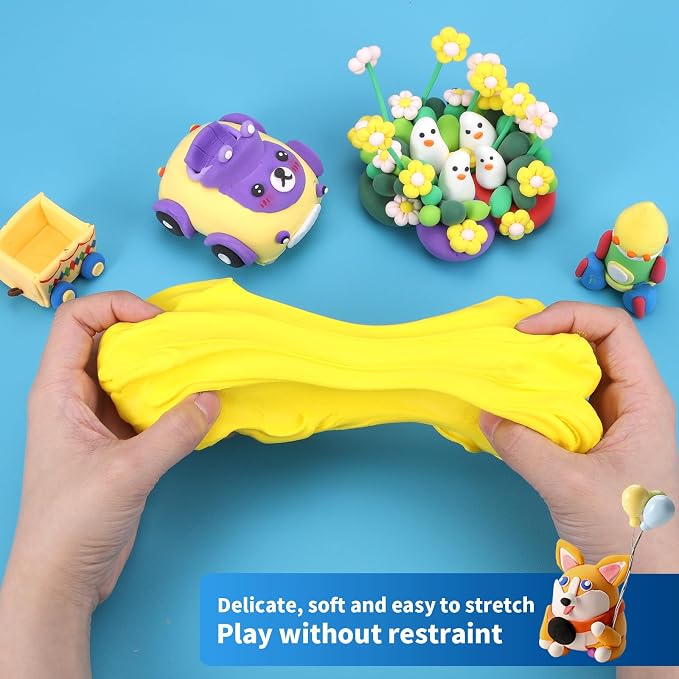 ifergoo Yellow Air Dry Clay - Image 2