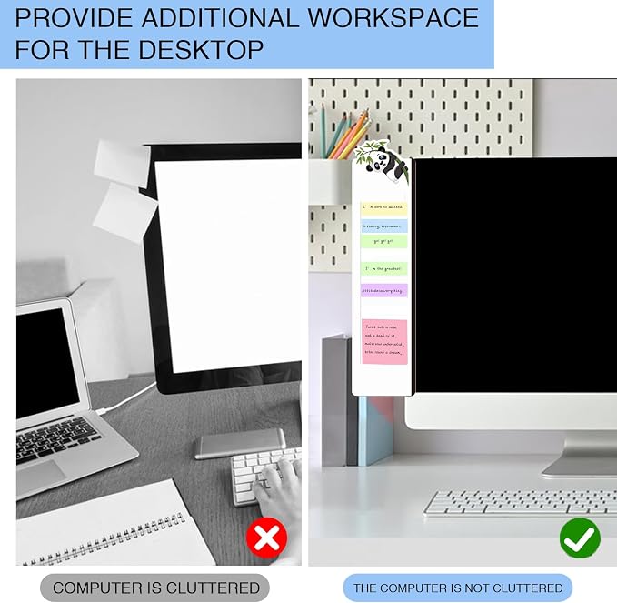 Office Desk Accessories 2pcs Multifunction Computer Monitor Memo Board - Image 3