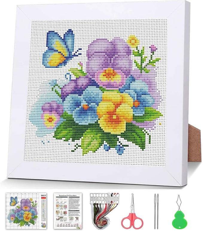 VIGEGU Flowers Cross Stitch Kits by VIGEGU