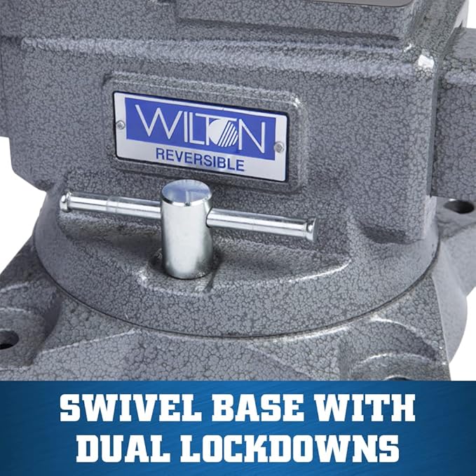 Wilton Reversible Bench Vise, 5-1/2" Jaw Width, 6-3/4" & 10-3/4" Jaw Opening, 3-3/4" Throat (Model 4550R)
