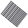 Drill Bit, 2.8mm Cutting Diameter, 4241 HSS Nitriding Black 118° Cutting Angle Versatile Jobber Bits - (Applications: for Drilling Plastic Wood Soft Metal), 12-Pieces