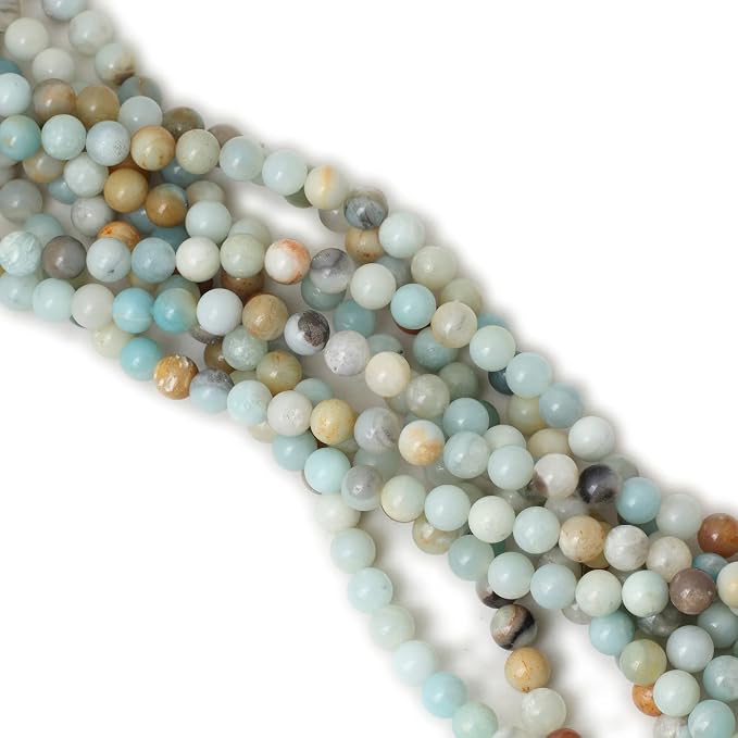 45PCS 8mm Natural Mix Color Amazonite Gemstone Round Loose Beads Stone Beads - Image 4