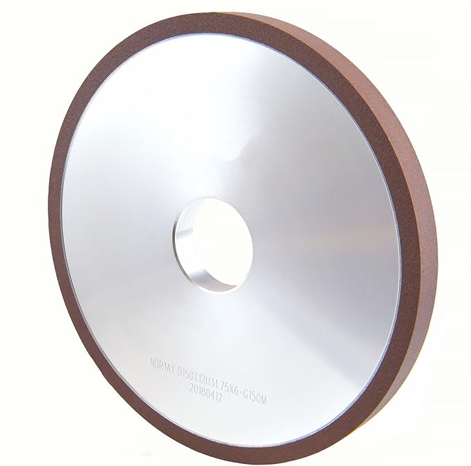 MaxTool Dia 6" 1A1 Diamond Plain Wheel Abrasive Grinding Wheel Thick 1/2" Grit#220 Resin Bond; NDR1A1D6T12X6G22
