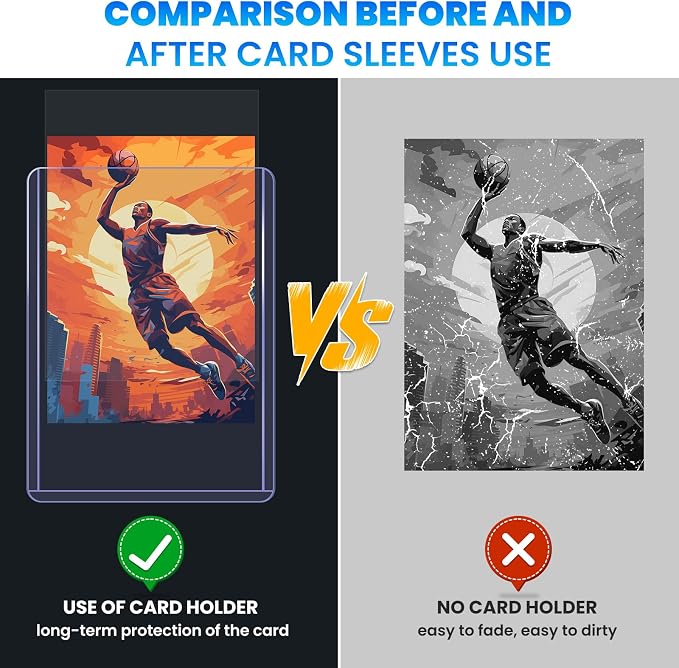 600 Card Sleeves Top Loaders for Cards, Baseball Card Protectors, Trading Card - Image 6