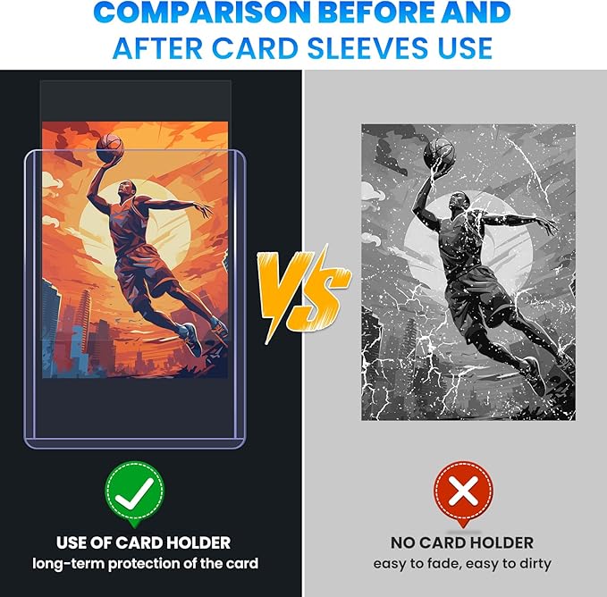 1200 Card Sleeves Top Loaders for Cards, Baseball Card Protectors, Trading Card - Image 6