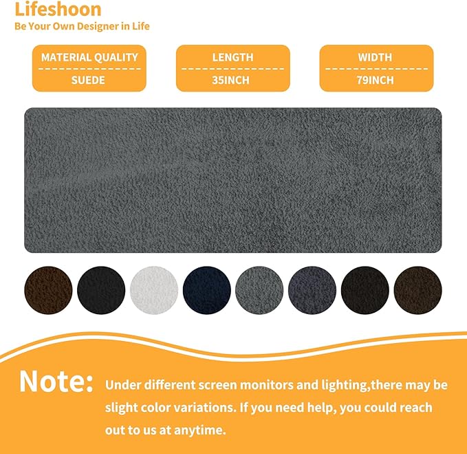 Fabric Repair Patches, 35X79 Inch Self-Adhesive Suede Patches Tape Durable, DIY Large Fabric Repair for Sofa, Couches, Furniture, Chair, Clothing （35X79 Inch, Black）