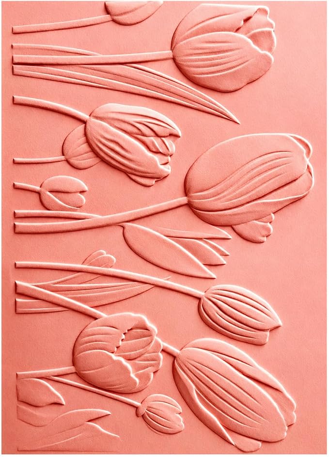 FIVEIZERO 3D Tulip Flower Embossing Folder by FIVEIZERO