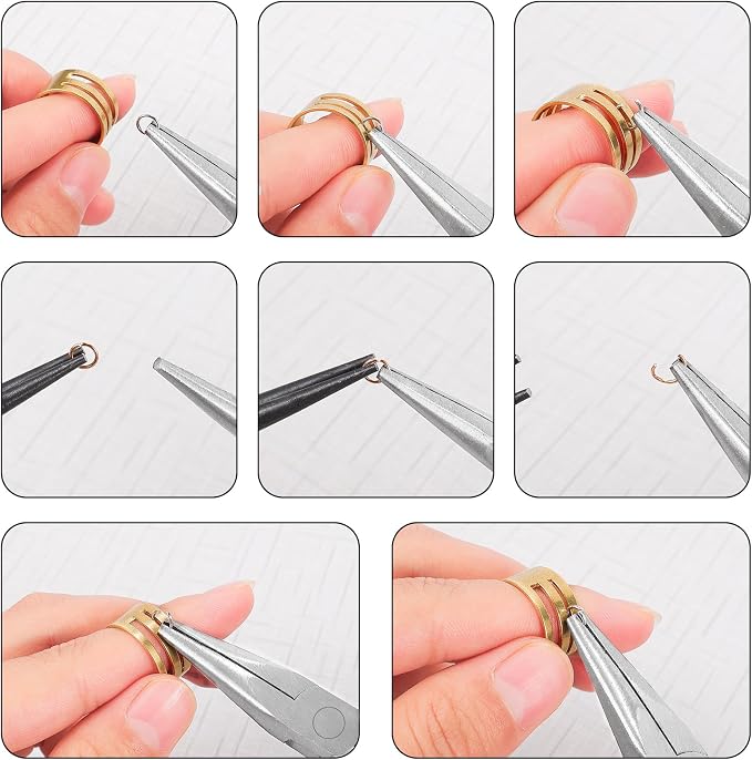 URSKYTOUS 3Pcs Jewelry Pliers Set Jewelry Making Pliers Tools Kit Include - Image 7