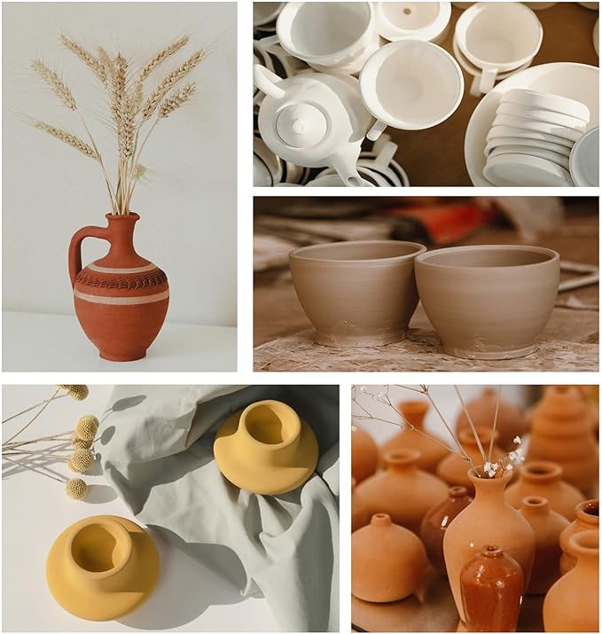Air Dry Clay 10 LBs with 42 Pcs Set Pottery Clay Tools Set - Image 6