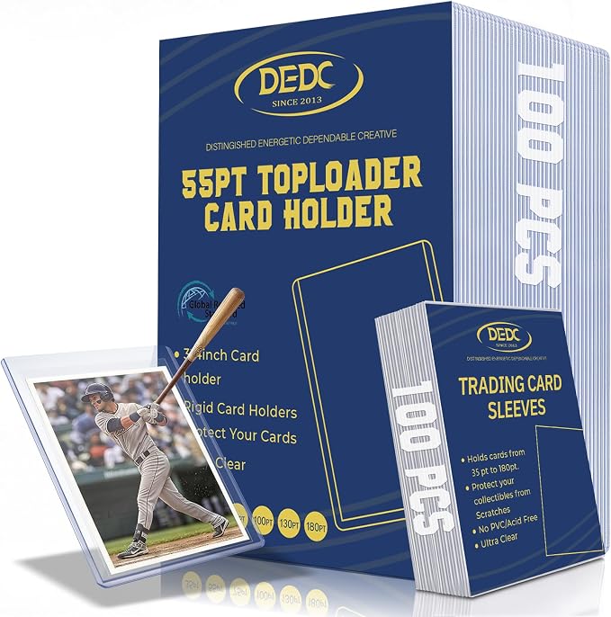 DEDC 100 Top loaders and Penny Sleeves Bundle by DEDC