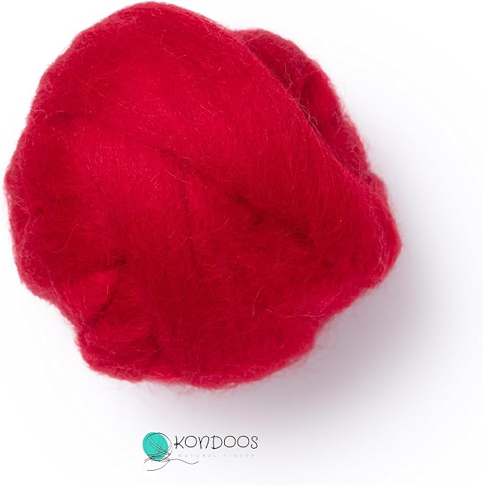 Natural Wool roving, 2 OZ. Best Wool - Image 4