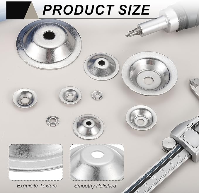 MECCANIXITY 4 Pcs M12 Arbor Washer, 2x80mm 304 Stainless Steel Bench Grinder Arbor Washer for Bench Grinder Polisher Wire Wheel Buffing, Silver