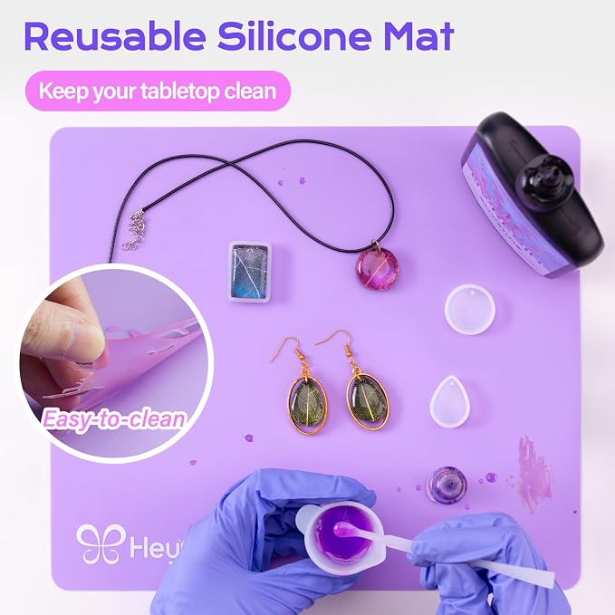 HeyClear 250g UV Resin kit -Crystal Clear, Hard UV Epoxy Resina para - Image 3