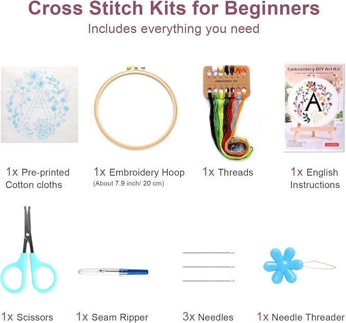 Haootadiy Beginner Embroidery Kit - Image 3