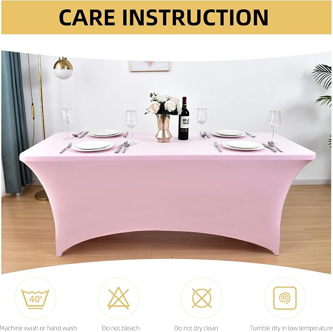 6-Pack 6ft Spandex Table Covers - Image 6