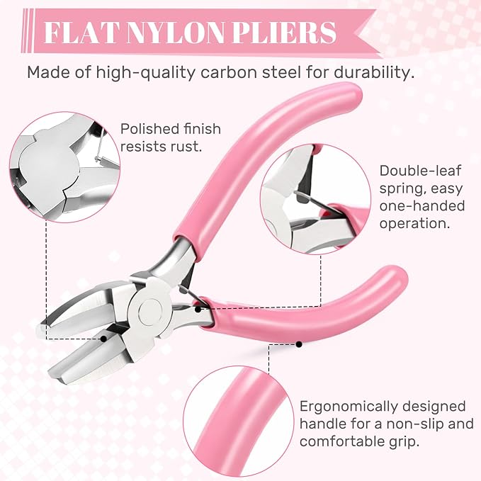 Mudder 2 Pieces Jewelry Making Tool Bail Making Pliers 6 in 1 Jewelry Wire - Image 3