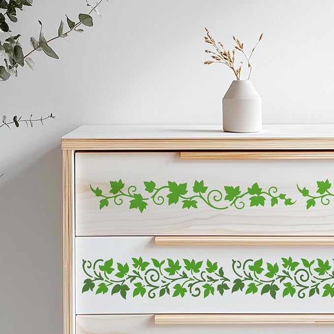 INFUNLY 16Pcs Leaf Vine Painting Stencil - Image 4
