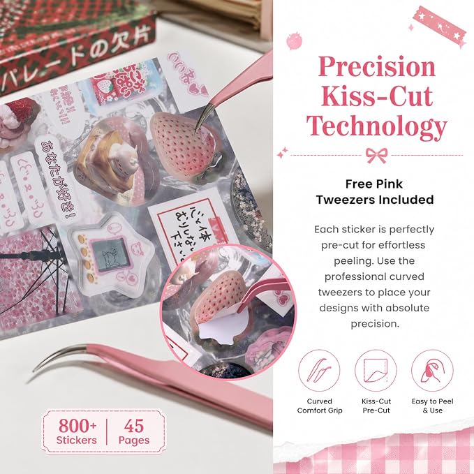 Tmtains 45 Sheets Japanese Sticker Book - Image 7