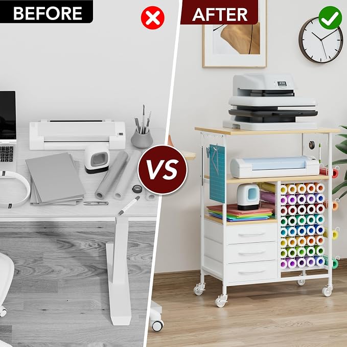 Homsorout Movable Heat Press Table - Image 9