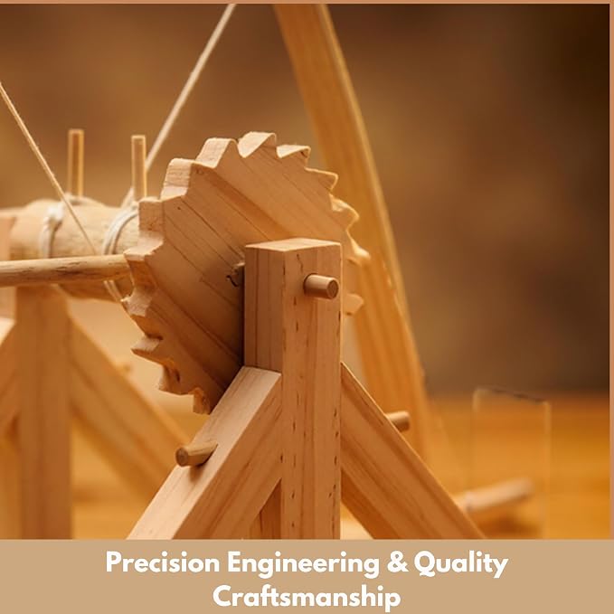 PATHFINDERS STEM Leonardo da Vinci Catapult Kit | Trebuchet Science Kit - Image 4