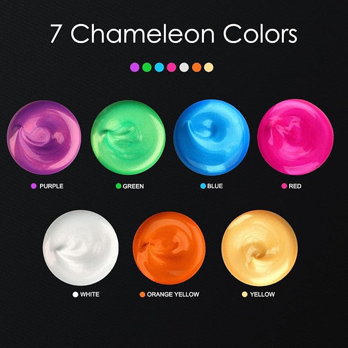 GOTIDEAL Iridescent Acrylic Paint Chameleon Blue Tubes Non Toxic Non Fading - Image 3