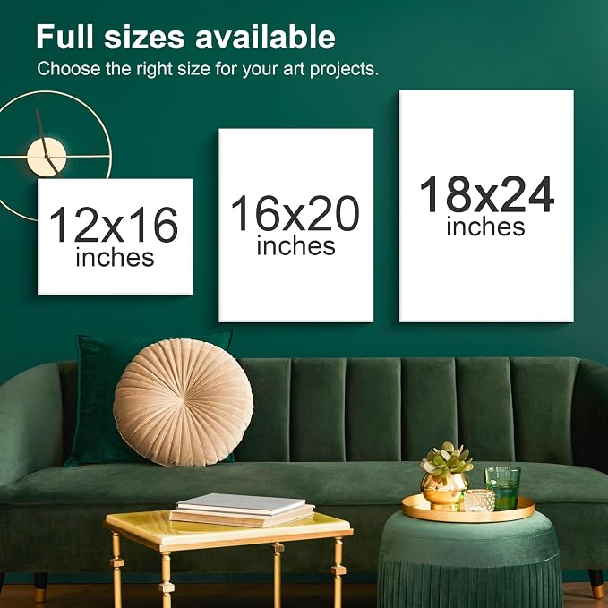 PHOENIX Painting Canvas Panels 12x16 Inch, 12 Value Pack - 8 Oz Triple Primed - Image 6