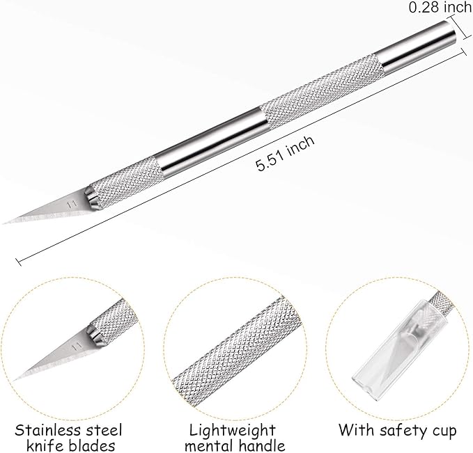 15 Pack Exacto Knife Set, Hobby Knife, Back to School Supplies Craft Knifes Kit - Image 2