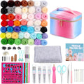 50 Colors Needle Felting Kit, Needle Felting Starter Kit by ZXIIXZ