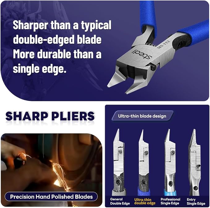 stedi Model Nipper, Ultra-thin Double-blades Nippers - Image 2