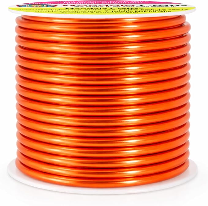Mandala Crafts 10 Gauge Burnt Orange Anodized Aluminum Craft Wire, 32 FT | - Image 2