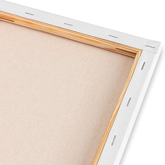 KINGART 805-6 White Stretched Canvas, 100% Cotton, Gesso Primed, - Image 8