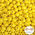 400Pcs Yellow Natural Wooden Beads by SMANTA