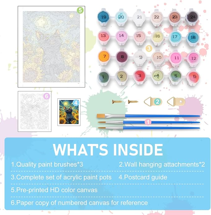 Offito Paint by Numbers Kit for Adults - Image 5