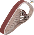 HARFINGTON 1 x 30 Inch Sanding Belts, 10 Pcs 240 Grits Aluminum Oxide Abrasive Belt Sander File Belt for Woodworking, Metal Polishing, Knife Sharpener