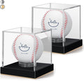 JupDec Baseball Display Case for Single Autograph Ball, UV Protected Stand Box by JupDec