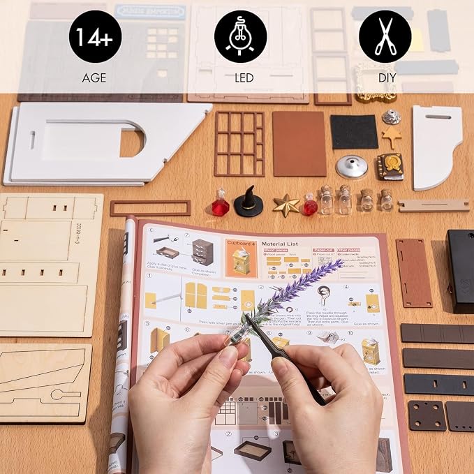 Rolife DIY Miniature House Kit Magic House, Tiny House Kit - Image 7