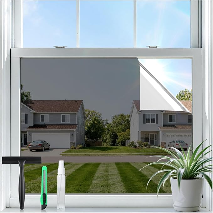 rabbitgoo One Way Privacy Window Film Window Tint by rabbitgoo