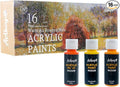 Artkey Acrylic Paint Set, 16 Colors 2 oz/59 ml Acrylic Paint Kit by Artkey