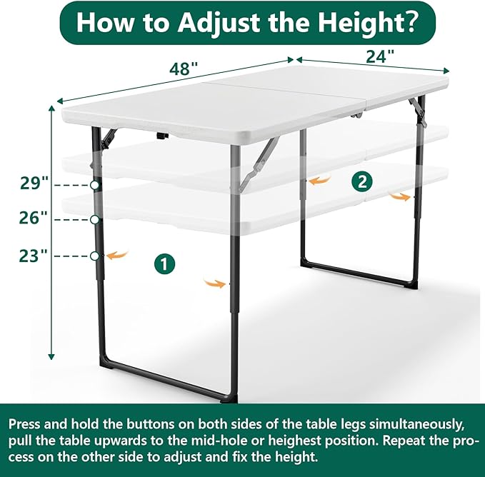 Folding Table 4ft - Image 3