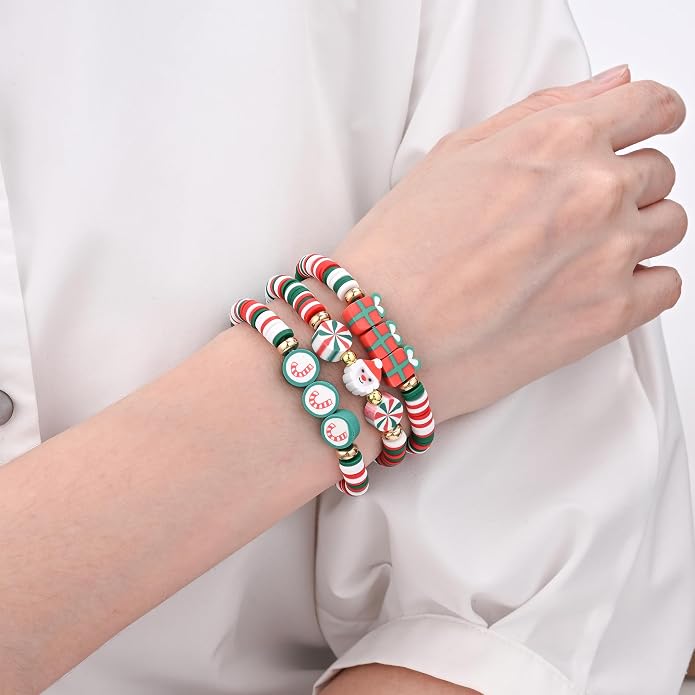Friendship Bracelets for Girls, 10-Piece Cute Preppy Beaded Bracelet Set for - Image 5