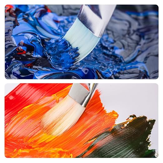 Amazon Basics Multi-shaped Polyester Paint Brushes - Image 3